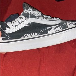 Black and white logo vans